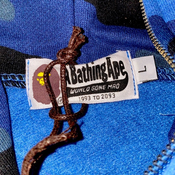 BLUE BAPE SWEATER - Picture 3 of 4